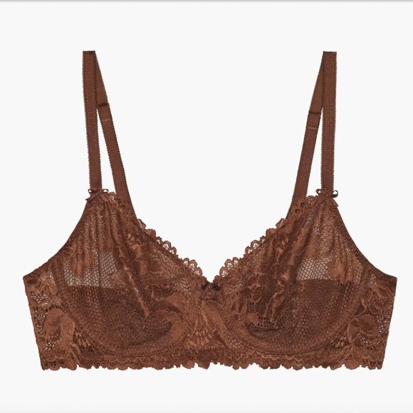 Savage X Fenty Unlined Lace Balconette Bra - Picture 1 of 3